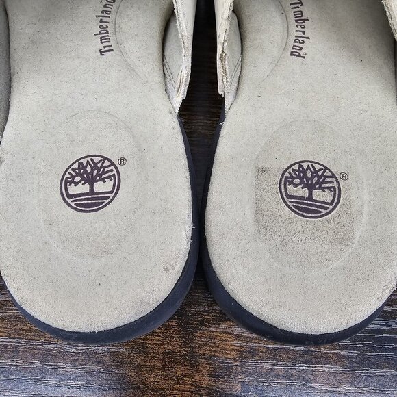 Timberland Genuine Leather Sandals Slip On Tan Brown Women's Size 9M 73324 - Picture 6 of 8